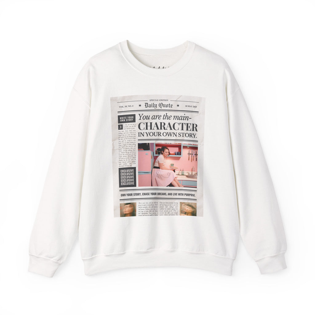 Newspaper 'You Are the Main Character' Crewneck Sweatshirt