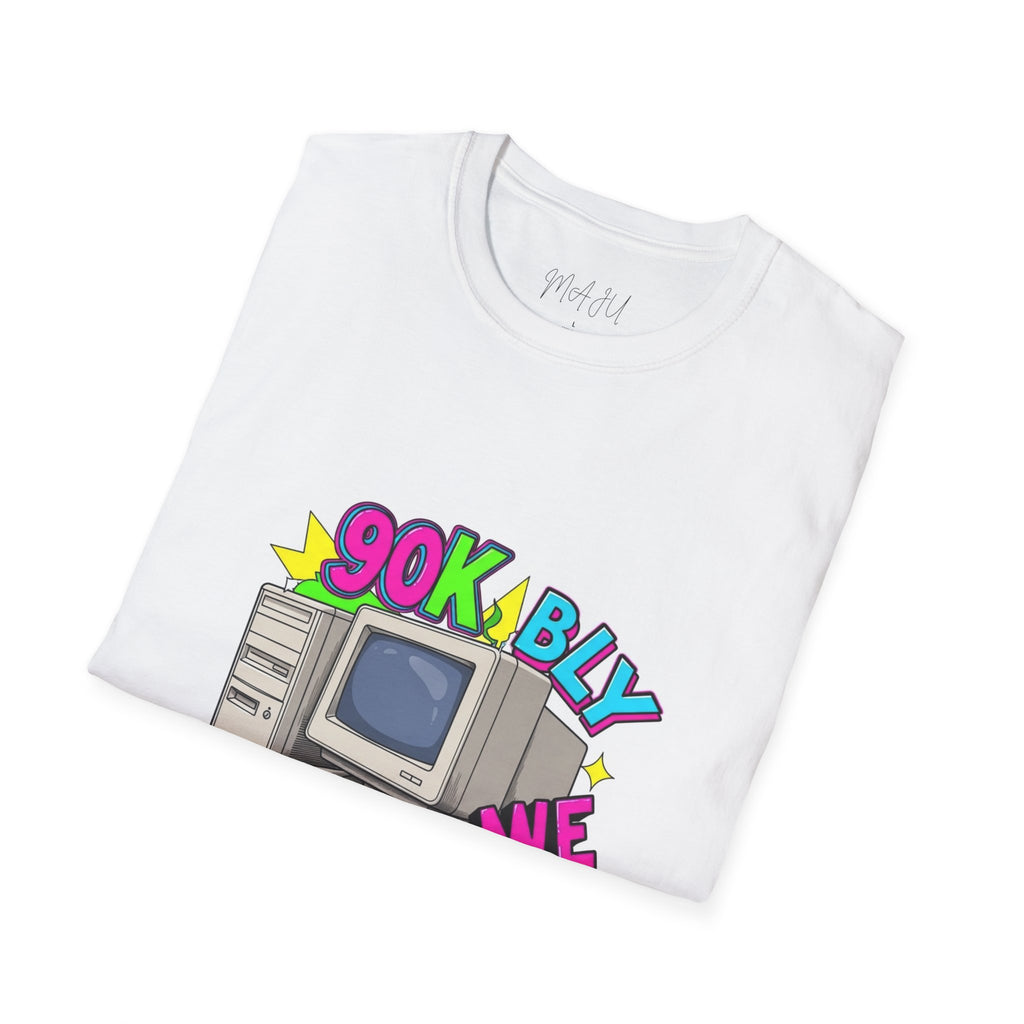 90s Retro Computer T-Shirt — '90s Kbly We Str!' Vintage PC Graphic Tee