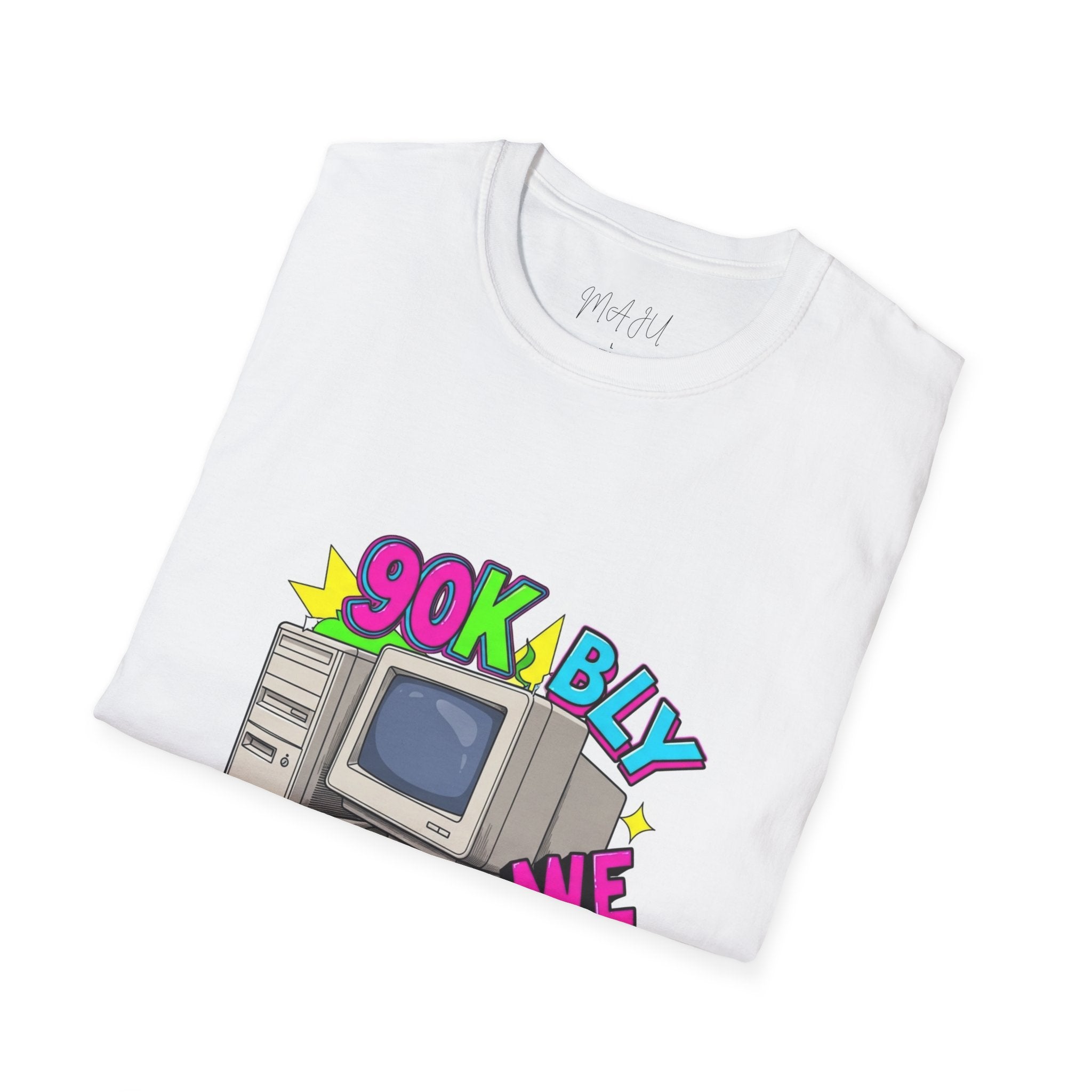 90s Retro Computer T-Shirt — '90s Kbly We Str!' Vintage PC Graphic Tee