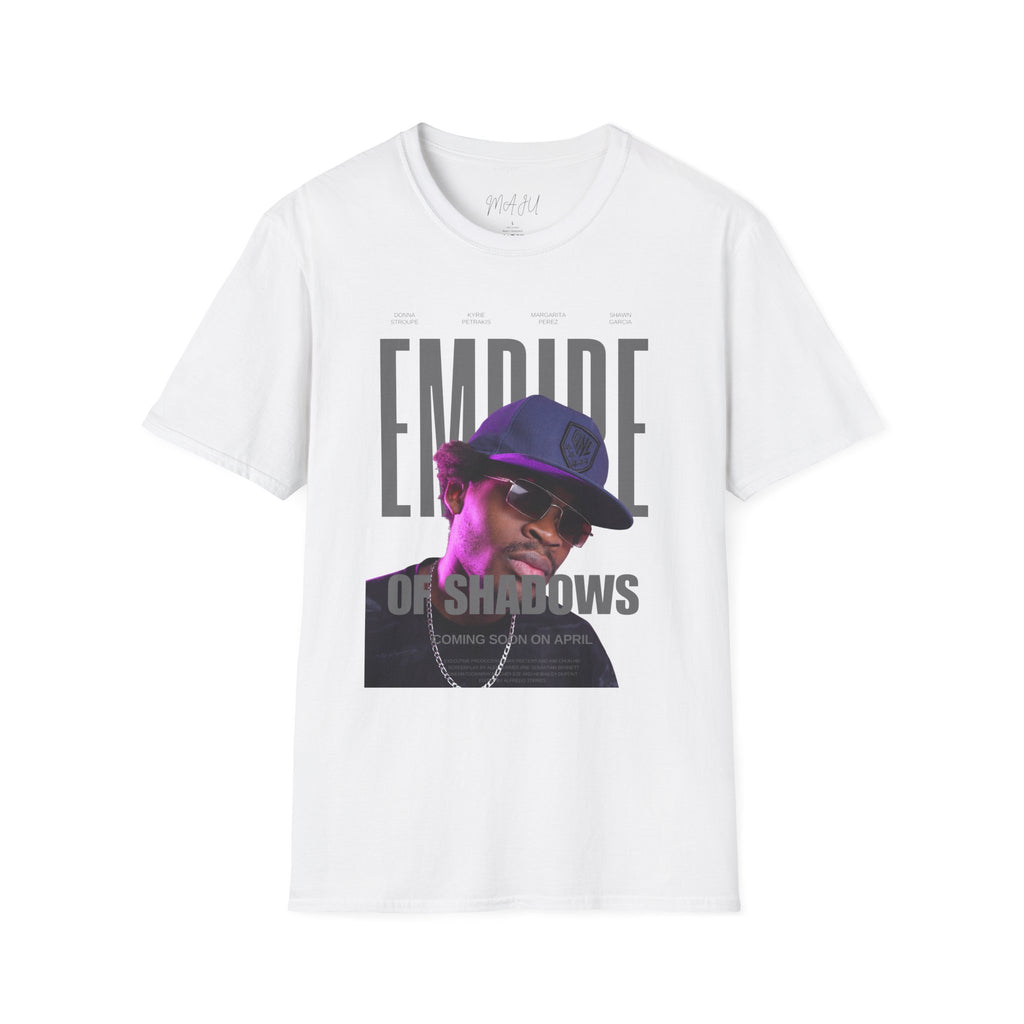 Empire of Shadows Graphic Tee — Retro Hip-Hop Portrait T-Shirt