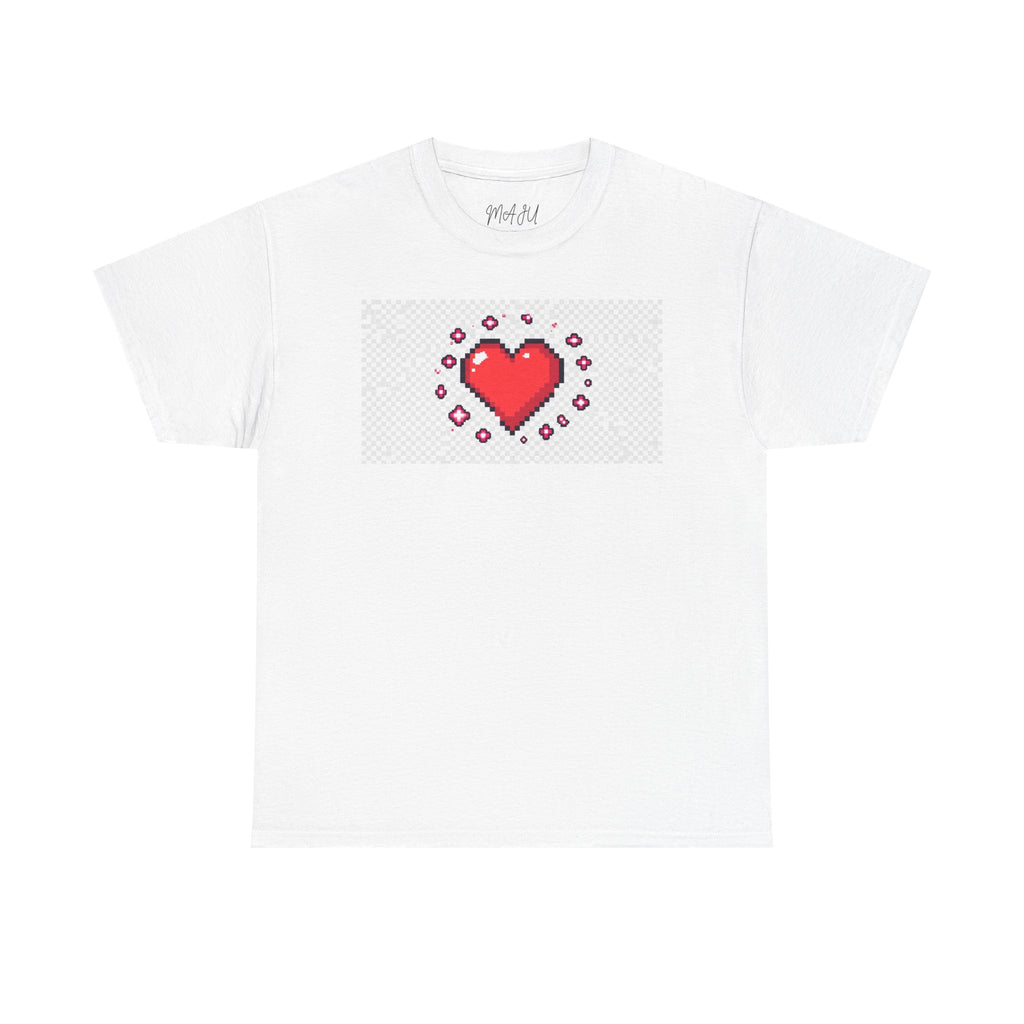 Pixel Heart Tee — Retro 8‑Bit Heart Graphic T-Shirt