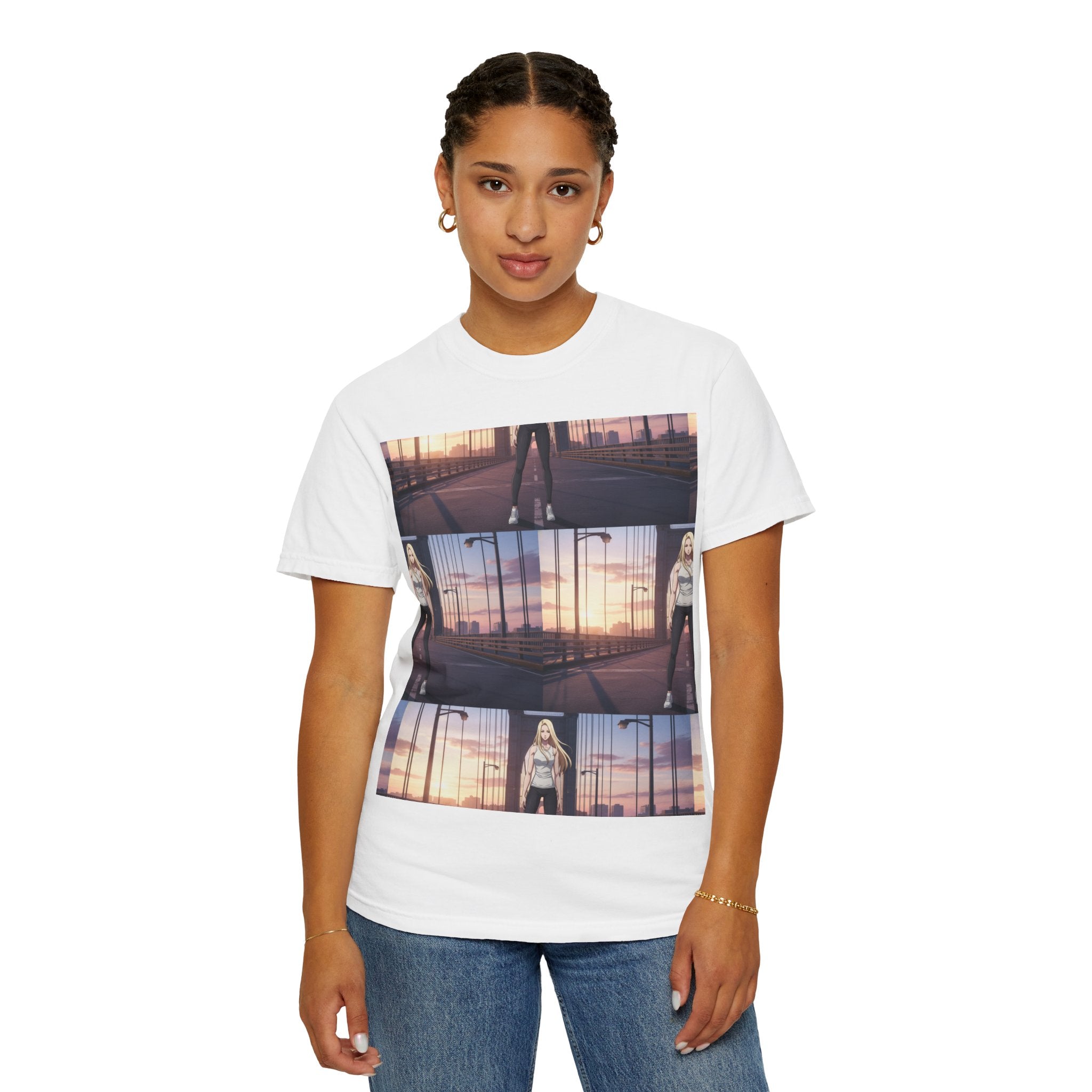 Sunset Skateboard Photo Tee — Vintage Skateboarder Graphic T-Shirt