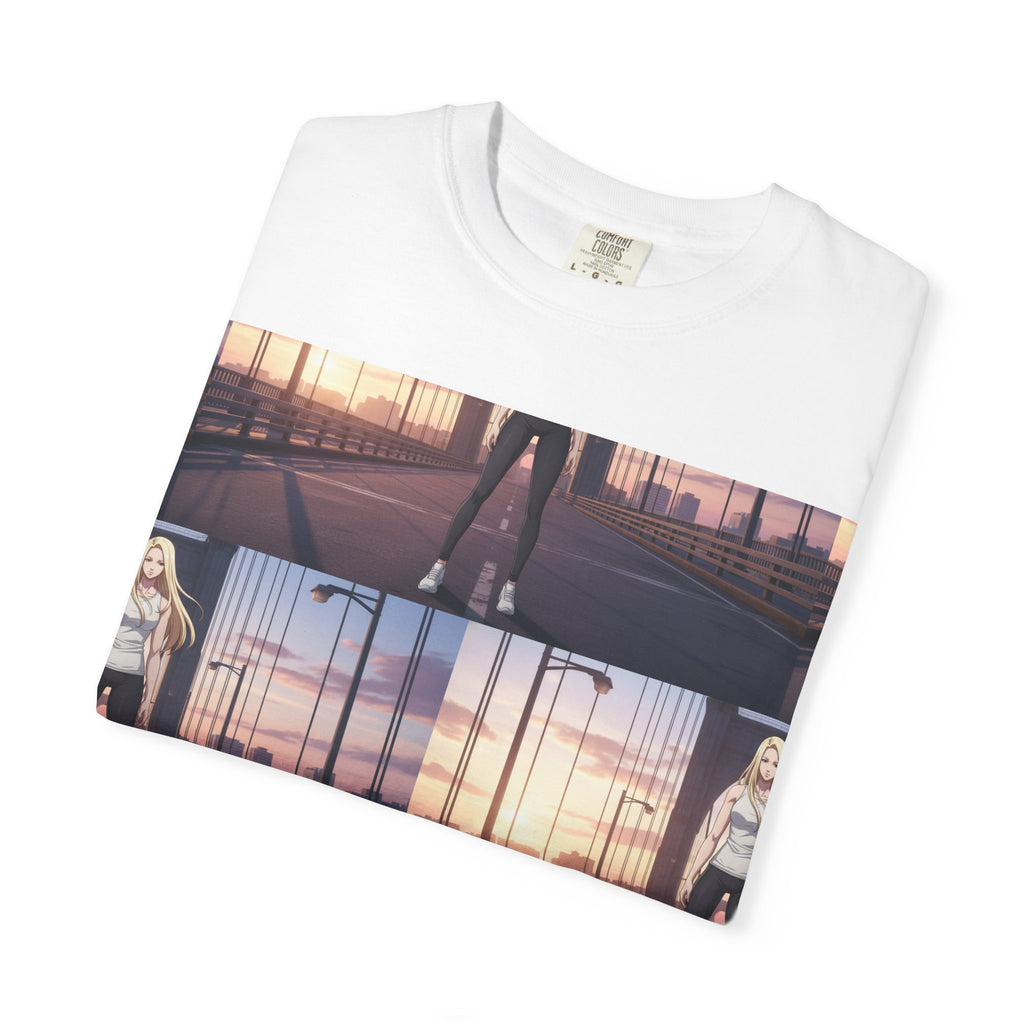 Sunset Skateboard Photo Tee — Vintage Skateboarder Graphic T-Shirt