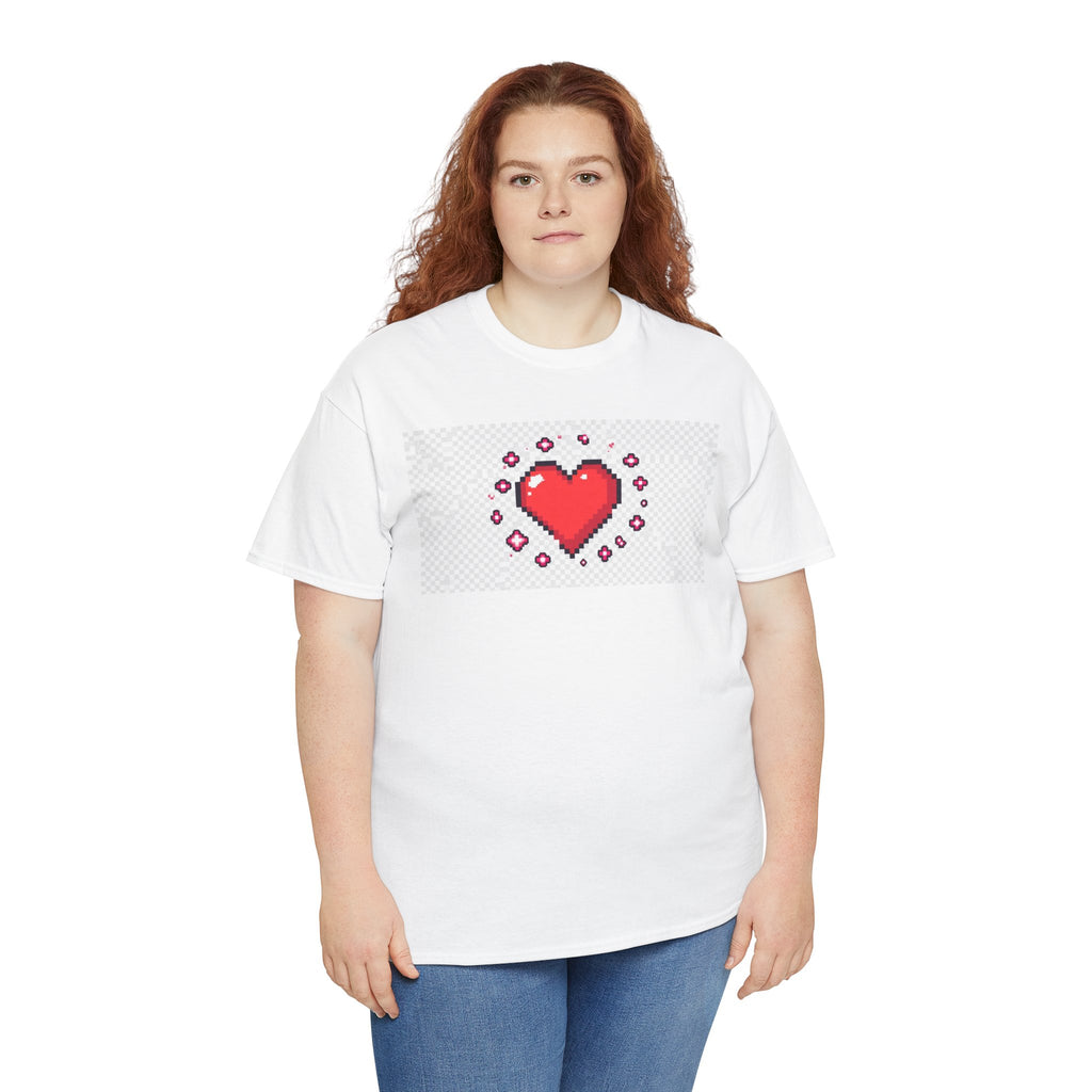 Pixel Heart Tee — Retro 8‑Bit Heart Graphic T-Shirt