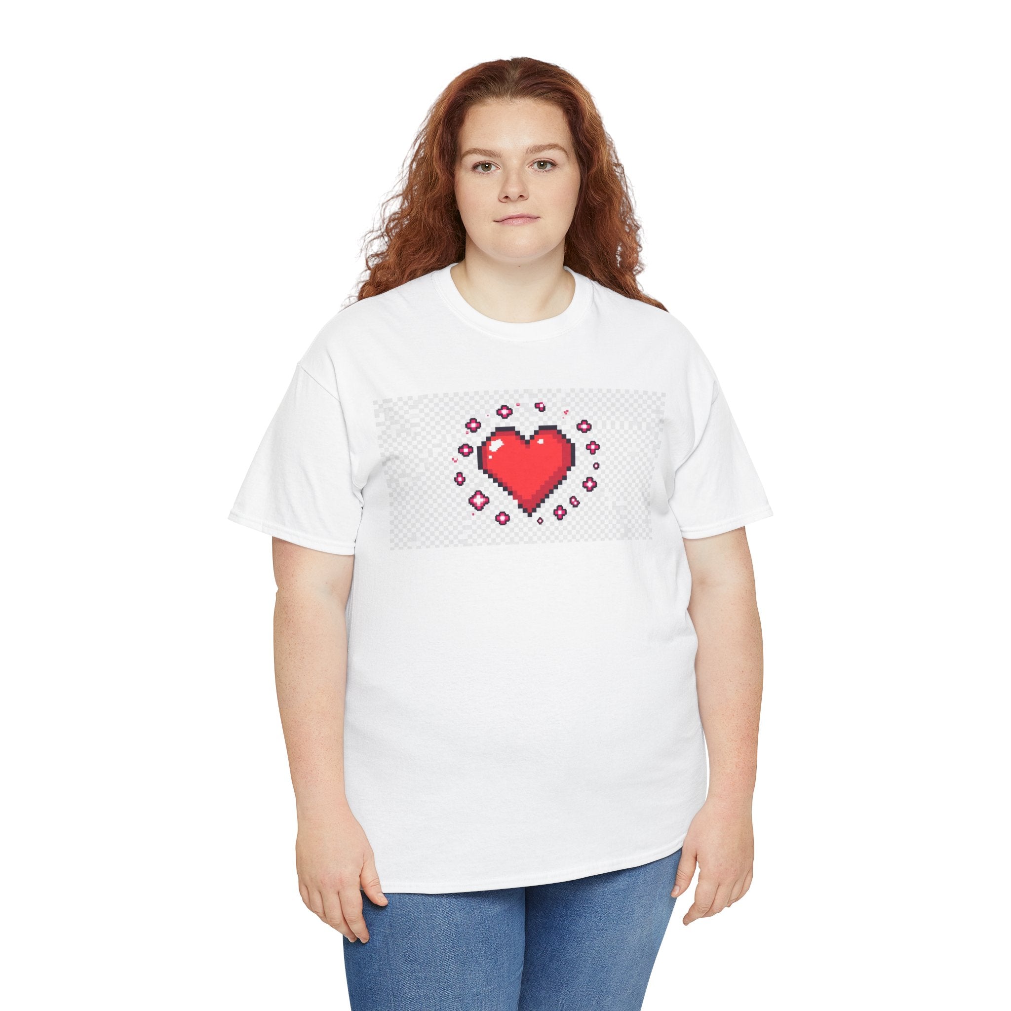 Pixel Heart Tee — Retro 8‑Bit Heart Graphic T-Shirt